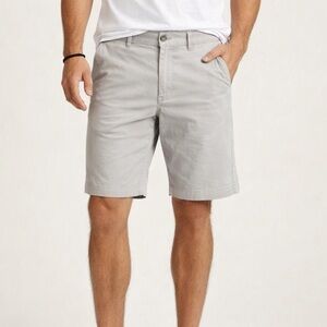 Taylor Vintage Men’s Westport Fit Gray Cotton Shorts Size 34 Casual